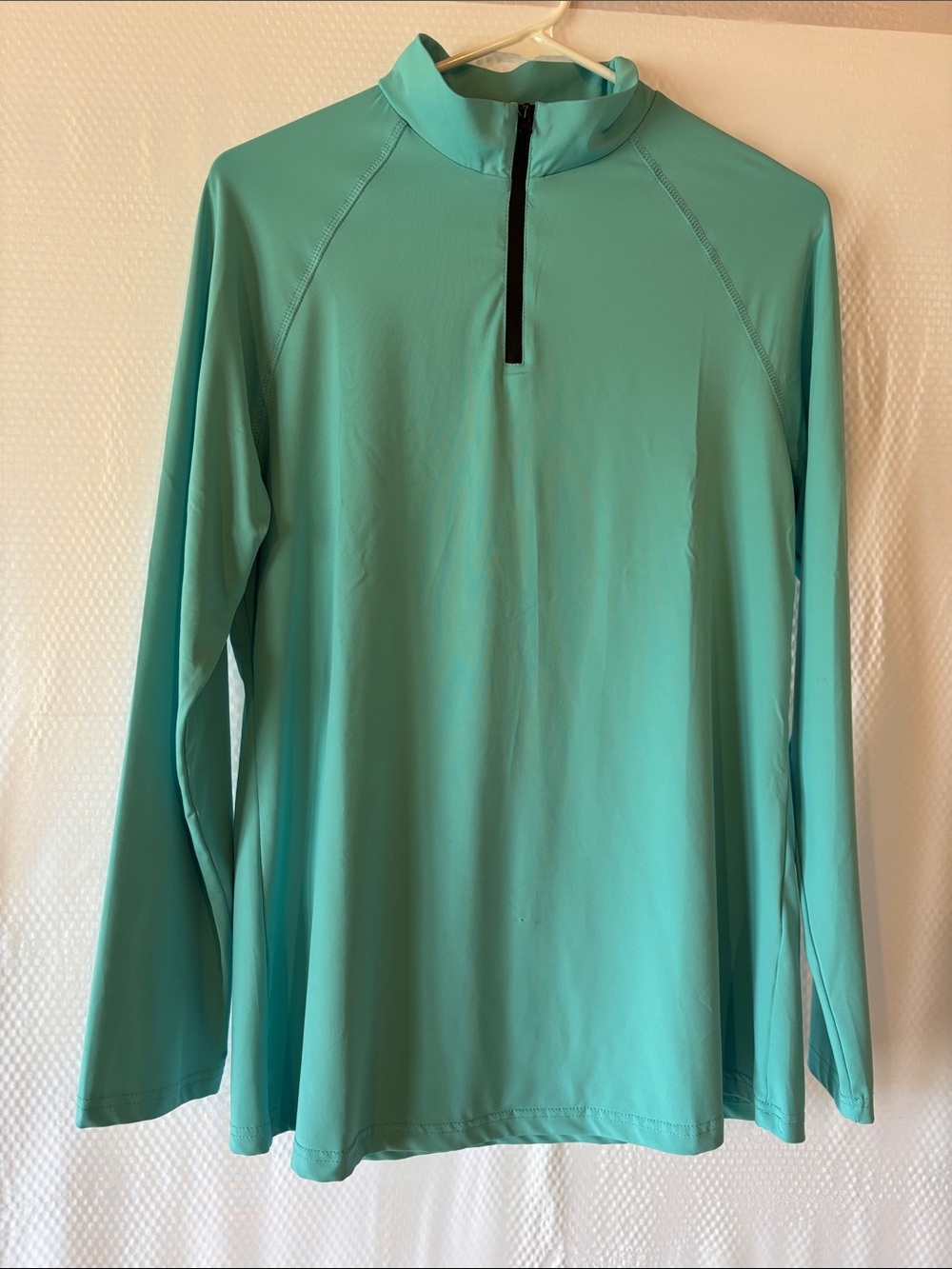 Women’s Long-Sleeve Zip Top - Aqua